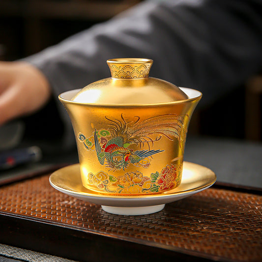 Colorful Phoenix - Kingwares Gaiwan - Kingwares
