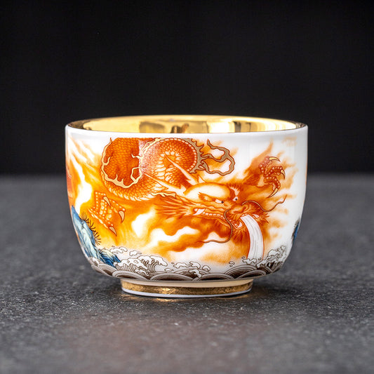 Auspicious Dragon (Glossy) - Kingwares Tea Cups - Kingwares