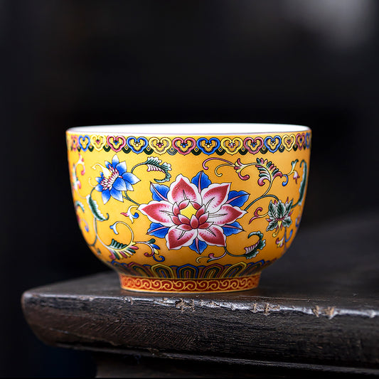 Enamel Flowers - Kingwares Tea Cups - Kingwares