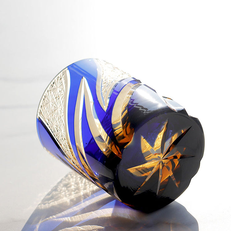 Flame Pattern Whiskey Glasses