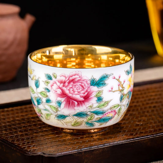 Flowering Peony (Glossy) - Kingwares Tea Cups - Kingwares
