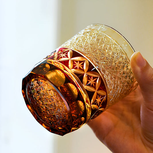 Shippou Mon Whiskey Glasses - Kingwares Crystal Whiskey Glass - Kingwares