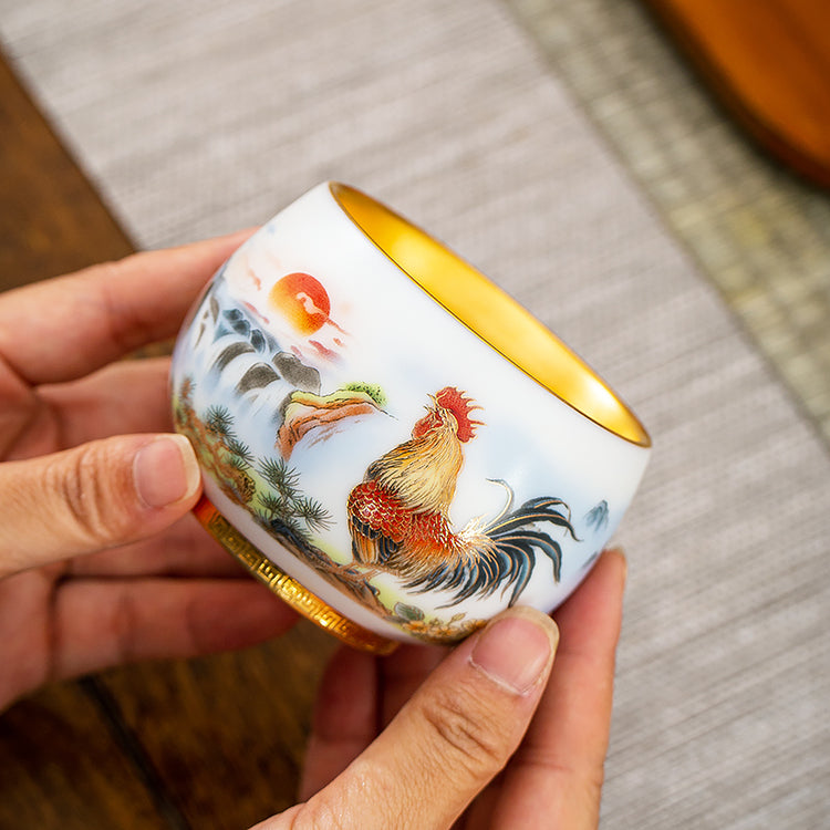 Golden Rooster Crows