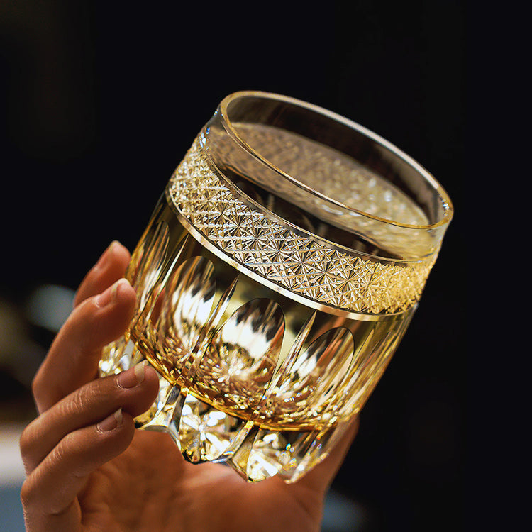 Waist Drum Whiskey Glasses