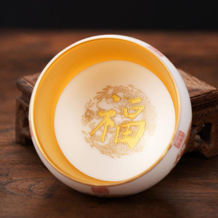 Good Luck Mutton Fat Jade Porcelain - Kingwares