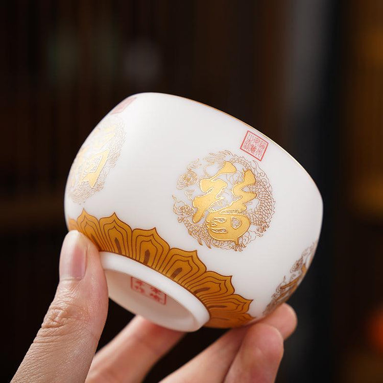 Good Luck Mutton Fat Jade Porcelain - Kingwares