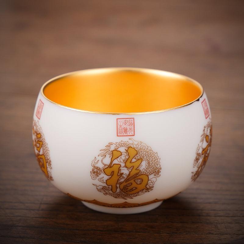 "Fu" Tea Cups,Symbolizing Good Fortune and Happiness.