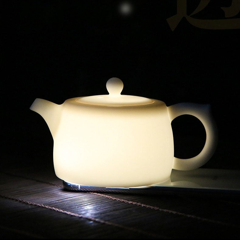 Mutton Fat Jade Porcelain Tea Ware, The Perfect Companion For Tea Tasting