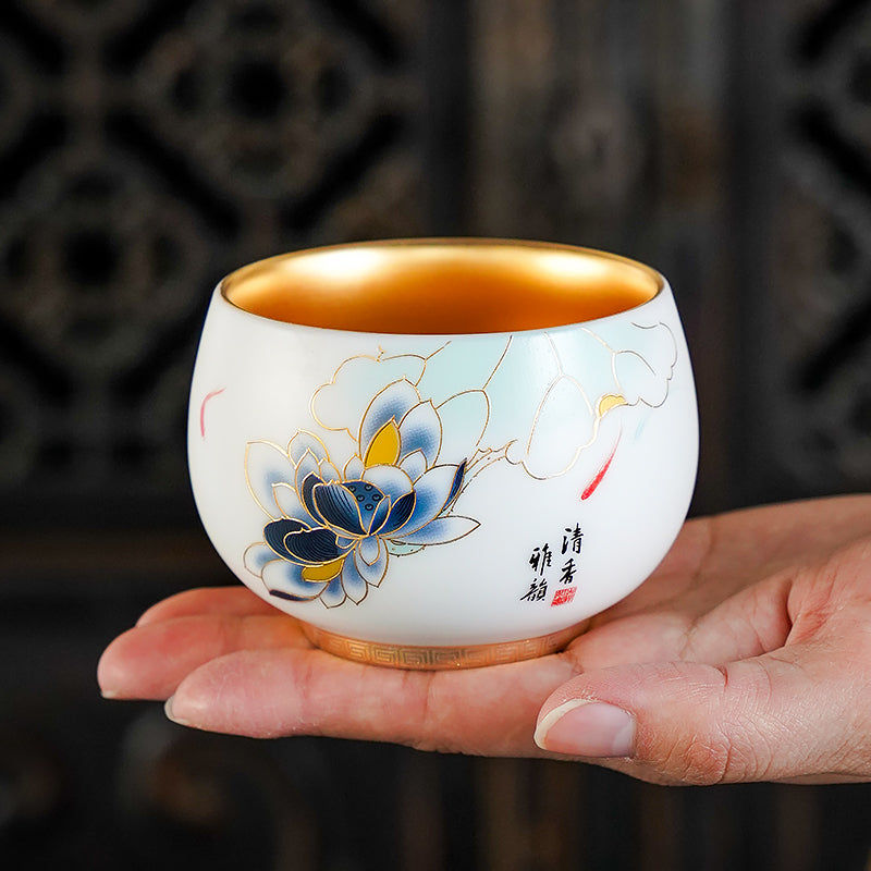 Interpreting The Auspicious Meaning And Aesthetic Value Of The Lotus And Koi Fish Tea Cup