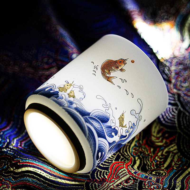 Exquisite Artwork of Life: Appreciating the Koi Fish Tea Cup
