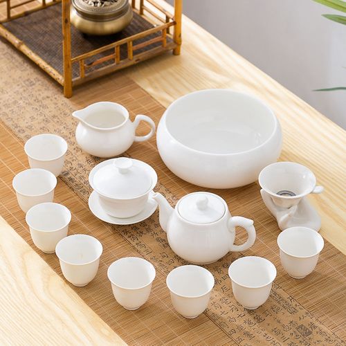 Usage Tips for Mutton fat jade porcelain Tea Set