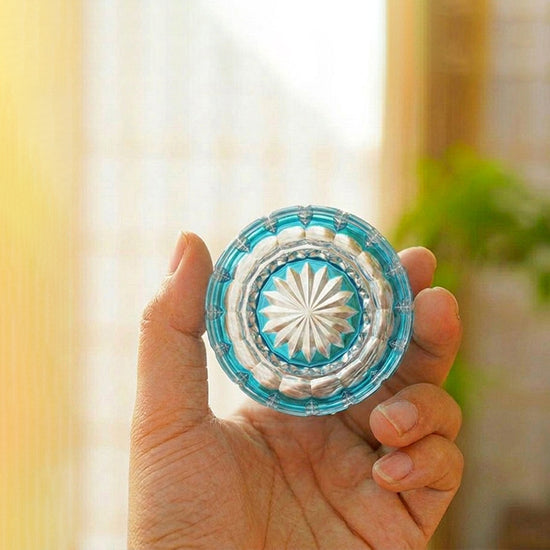 Blue Chrysanthemum Sake Glasses — Kingwares Crystal Sake Glass | Kingwares