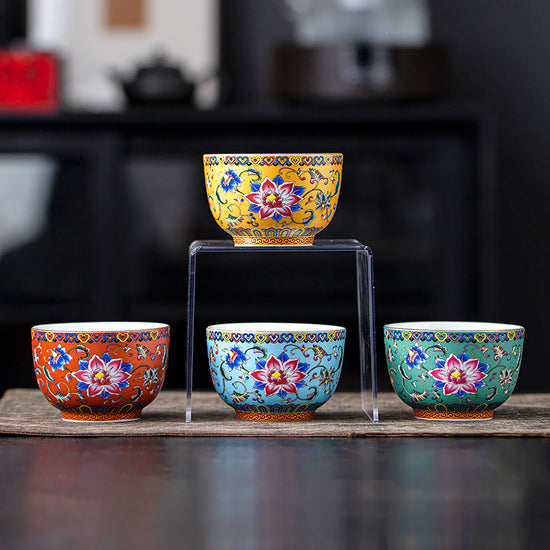 Enamel Flowers — Kingwares Tea Cups | Kingwares