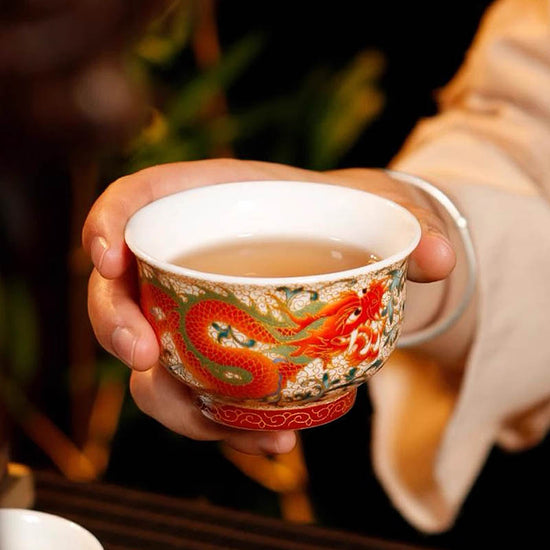 Enamel Dragon — Kingwares Tea Cups | Kingwares