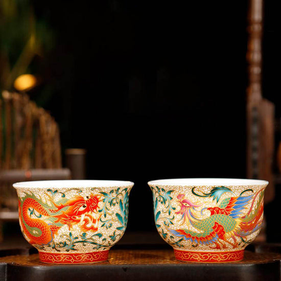 Enamel Dragon — Kingwares Tea Cups | Kingwares