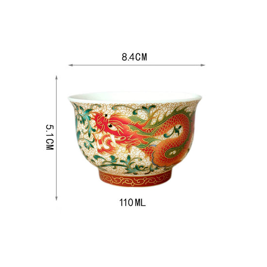 Enamel Dragon — Kingwares Tea Cups | Kingwares
