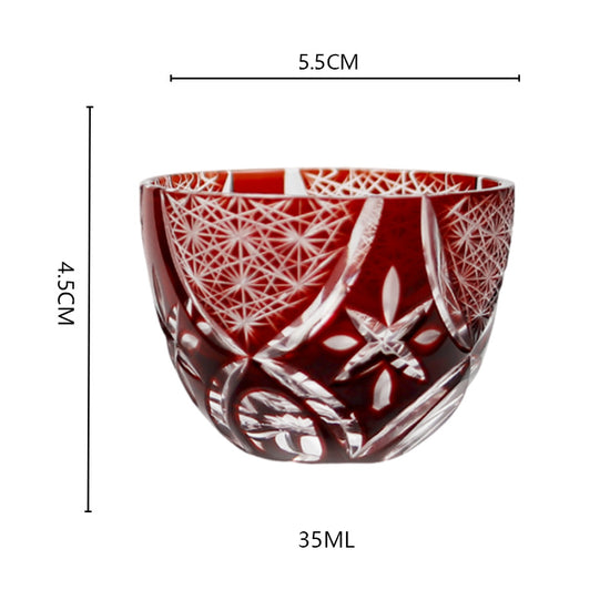 Fireworks Sake Glasses — Kingwares Crystal Sake Glass | Kingwares