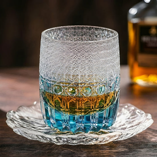 Ice Blue Whiskey Glasses — Kingwares Crystal Whiskey Glass | Kingwares