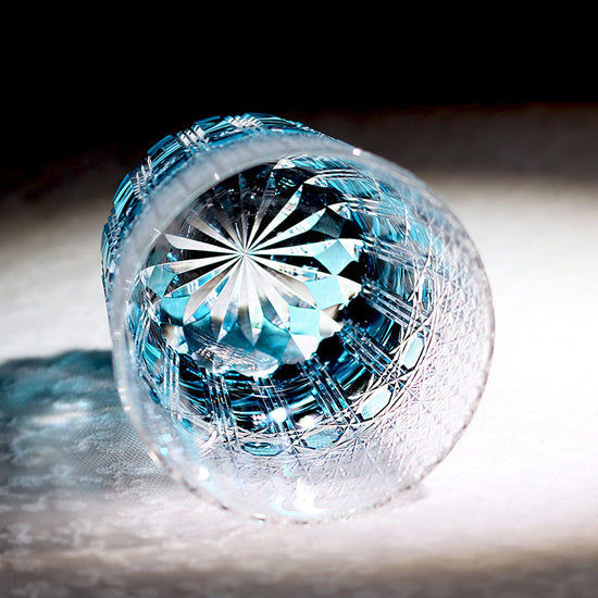 Ice Blue Whiskey Glasses — Kingwares Crystal Whiskey Glass | Kingwares