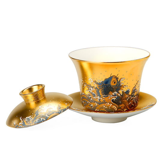 Carp Leaping — Kingwares Gaiwan | Kingwares
