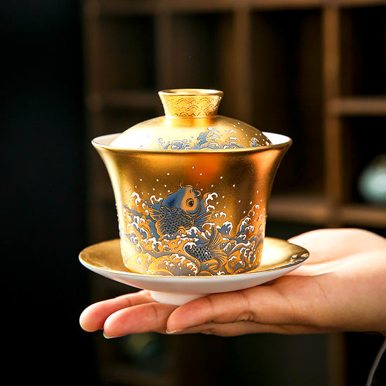 Carp Leaping — Kingwares Gaiwan | Kingwares