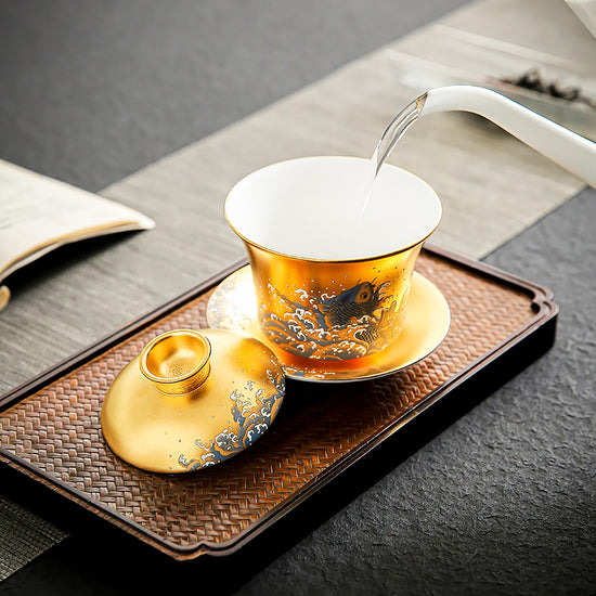 Carp Leaping — Kingwares Gaiwan | Kingwares