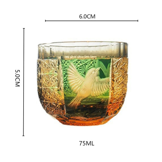 Lucky Bird Sake Glasses — Kingwares Crystal Sake Glass | Kingwares