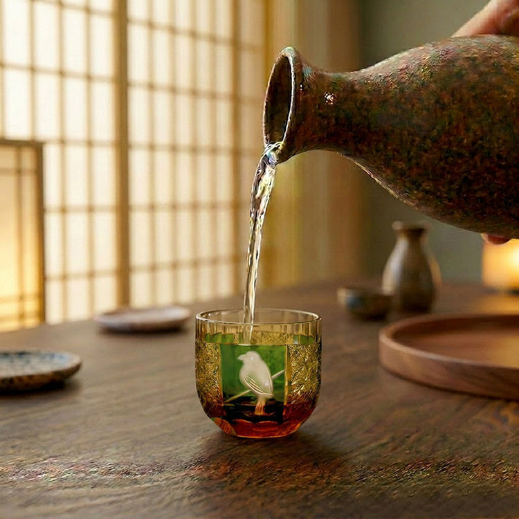 Lucky Bird Sake Glasses