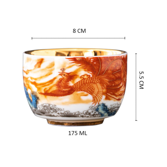 Auspicious Phoenix (Glossy) — Kingwares Tea Cups | Kingwares