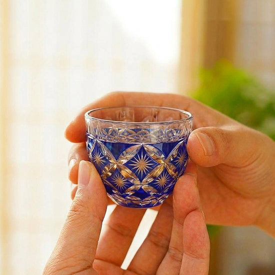 Shippou Mon II Sake Glasses — Kingwares Crystal Sake Glass | Kingwares