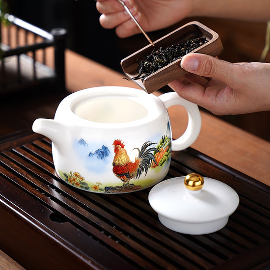 Golden Rooster Crows (Extra Large ) — Kingwares Teapots | Kingwares