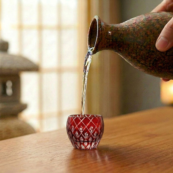 Leaves Sake Glasses — Kingwares Crystal Sake Glass | Kingwares