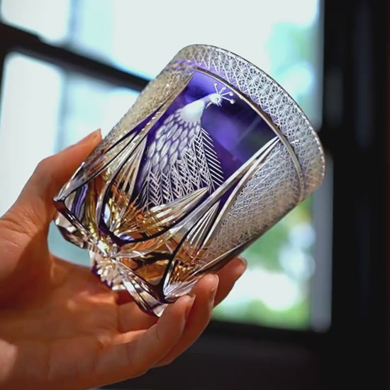 Peacock Whiskey Glasses — Kingwares Crystal Whiskey Glass | Kingwares