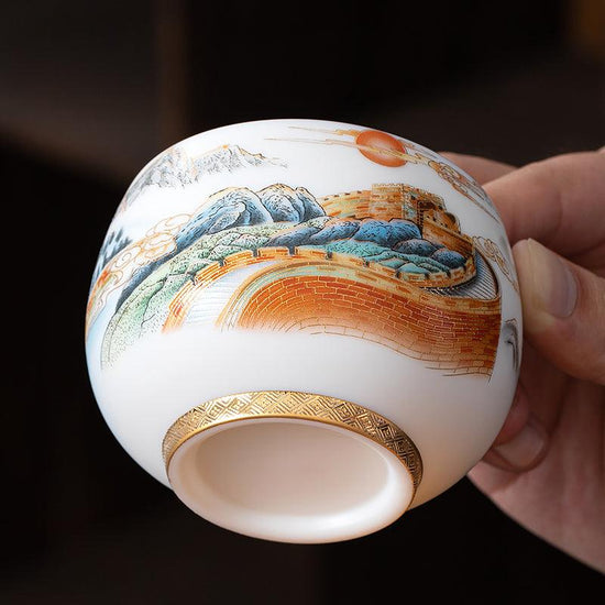Great Wall Mutton Fat Jade Porcelain - Kingwares — Kingwares Tea Cups | Kingwares