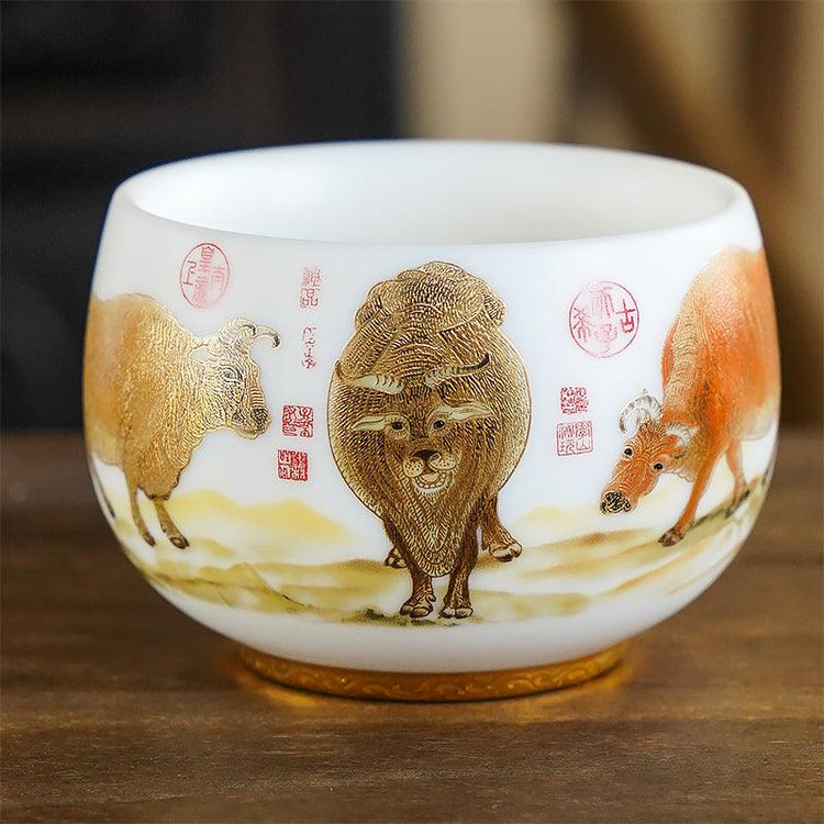 The Ox Mutton Fat Jade Porcelain - Kingwares