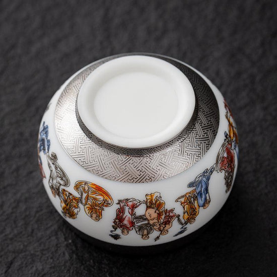 Eighteen Arhats Mutton Fat Jade Porcelain - Kingwares — Kingwares Tea Cups | Kingwares