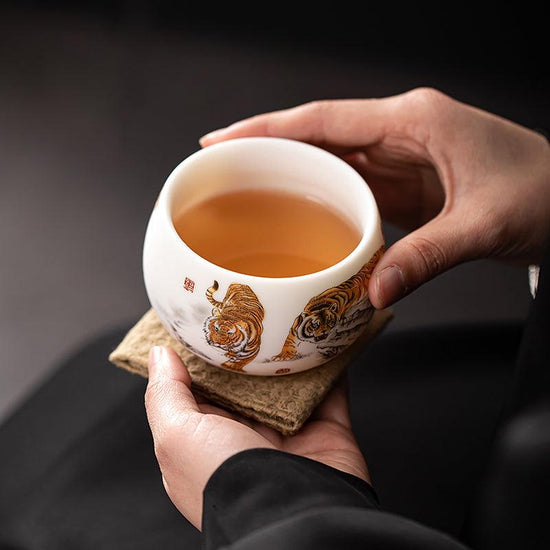 Roaring Tiger Mutton Fat Jade Porcelain - Kingwares — Kingwares Tea Cups | Kingwares